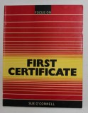 FIRST CERTIFICATE by SUE O&#039; CONNELL , 1987, PREZINTA INSEMNARI CU CREIONUL *