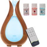 Difuzor de aromaterapie cu umidificator 200 ml Ruhhy, LED si telecomanda