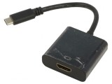 Adaptor HDMI 1.4 la USB C 0,15m Negru