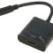 Adaptor HDMI 1.4 la USB C 0,15m Negru