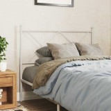 vidaXL Tăblie de pat de schimb metalică, alb, 107 cm 376581