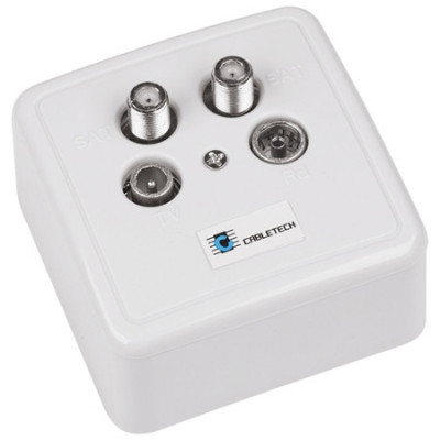 PRIZA RTV-SAT DUBLA CABLETECH foto