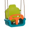 Leagan Copii 3 in 1 KBT Verde Turcoaz Portocaliu, Plastic HDPE, Sistem Siguranta, 456x300x465 mm
