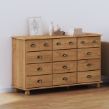 vidaXL Comodă &quot;ASKIM&quot; 79x40x133.5 cm Lemn de Pin Tare