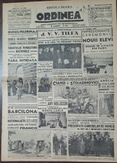Ziarul Ordinea nr.2042/1939 foto