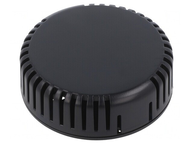Carcasă neagră ventilată pentru alarmă 20,3mm ABS Serie 1551V