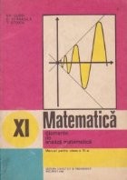 Matematica - Elemente de analiza matematica. Manual pentru clasa a XI-a, Editie 1994 foto