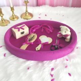 Cumpara ieftin Tavita Turta, Buretata din Catifea cu 7 Piese - Ursulet Mov - TPT83