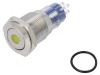 Comutator anti-vandalism DPDT 3A/250VAC IP67 ON-(ON) ambră