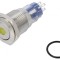Comutator anti-vandalism DPDT 3A/250VAC IP67 ON-(ON) ambră