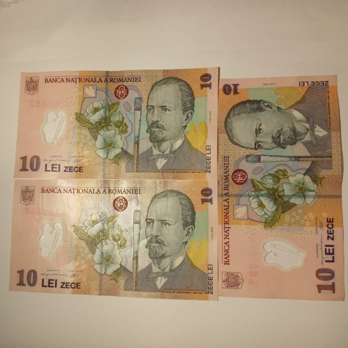 Di.67. Bancnota 10 lei 1 iulie 2005, prima editie circulata