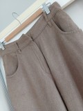 Pantaloni dama Massimo Dutti largi masura 40 lana si vascoza