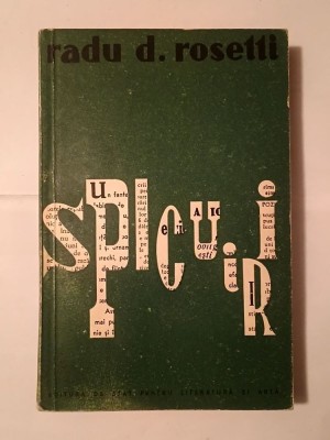 Radu D. Rosetti - Spicuiri foto