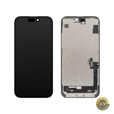 Display cu Touchscreen JK pentru Apple iPhone 15 Plus cu Rama Versiune LCD In-Cell Negru