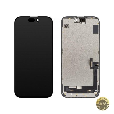 Display cu Touchscreen JK pentru Apple iPhone 15 Plus cu Rama Versiune LCD In-Cell Negru foto