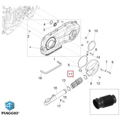 Racord priza aer capac transmisie original Piaggio Fly - Liberty - Liberty iGet (11-23) 4T AC 50-125-150cc