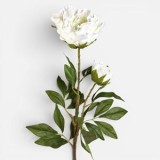 Floare Artificiala Bujor Alb 94cm, CMCLASS