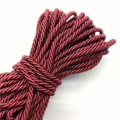 Snur rasucit pentru activitati de lucru manual, rosu inchis, 3 mm x 3.5 m