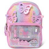 Set rucsac si produse cosmetice pentru copii Martinelia Shimmer Wings Bagpack &amp; Beauty Set 30606
