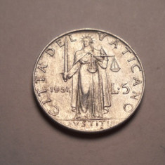 Vatican 5 lire 1951