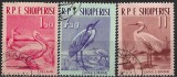 C5326 - Albania 1961 - Pasari,serie 3v.stampilat-cto