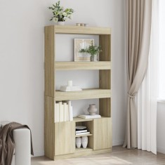 vidaXL Dulap &icirc;nalt, stejar sonoma, 92x33x180 cm, lemn prelucrat 3309620