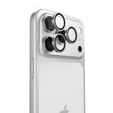 Folie de protectie Camera Spate Torras Lensguard pentru Apple iPhone 17 Pro Max / 17 Pro, Sticla Securizata, Argintie