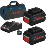 Bosch 2x ProCORE + GAL 18V-160 C + GCY 42 + 1619BZ0100 - 2x Acumulator Li-Ion 18 V 8 Ah + Incarcator + Geanta textila