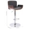 Scaun de bar, gri, material textil - 8