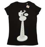 Tricou pentru femei - Teapa Paula Rusu, culoarea negru, marimea M | ROD