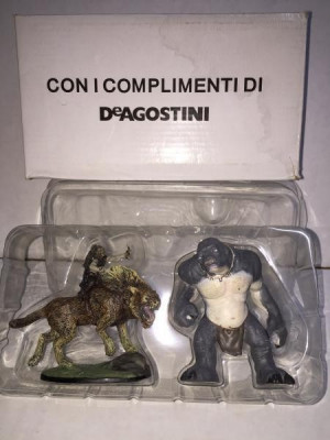 Figurine seria Stapanul Inelelor - Lupo Mannaro + Cavaliere + Troll foto