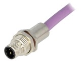Conector M12 tată 5 pini MOLEX 250V IP67 pentru cabluri Profibus
