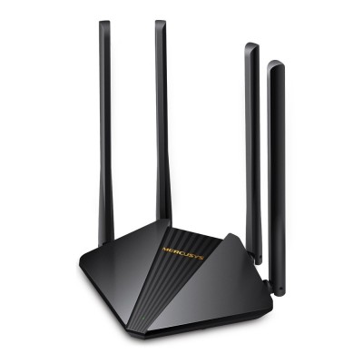 Router Mercursys wireless 1200Mbps, 2 porturi LAN Gigabit, 1 port WAN Gigabit, Dual Band AC1200 4 x antena externa foto