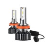 Set 2 LED-uri Auto Techstar&reg; P8, H11/H9/H8, 40w, 4000 Lumeni, 6500K, AUTO, 12-24 Volti, ZES, Canbus, Miez Cupru, Radiator Aluminiu