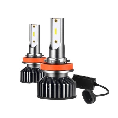 Set 2 LED-uri Auto Techstar&amp;reg; P8, H11/H9/H8, 40w, 4000 Lumeni, 6500K, AUTO, 12-24 Volti, ZES, Canbus, Miez Cupru, Radiator Aluminiu foto