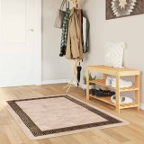 vidaXL Covor Runner MARSA Negru 80 x 100 cm Poliester și PVC 42023330