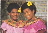bnk cp Fiji - Fete din Fiji imbracate pentru dansul Meke - necirculata