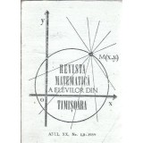 Revista matematica a elevilor din Timisoara - nr. 1,2/1989