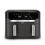 Friteuza cu aer cald Tefal XXL Dual Easy Fry EY942HE0, 11 l, 2 cosuri, 7 programe presetate, Retete incluse, Ecran LCD, Aplicatie MyTefal