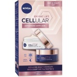 Pachet Nivea Hyaluron Cellular Filler + Elasticity Reshape: Crema de zi SPF30, 50 ml + Crema de noapte, 50 ml