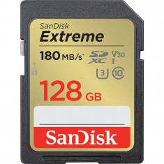 Card Sandisk Extreme R180/W90 SDXC 128GB UHS-I U3 Clasa 10 foto