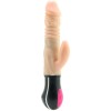 Vibrator Iepuras Nasstoys Natural Real Skin, Incalzire, Rotatii, Impingeri, Stimulare Clitoris, Reincarcabil USB, Rezistent Apa