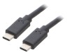 Cablu USB-C 3.1 3m Negru, QOLTEC