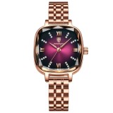 Cumpara ieftin Ceas de dama Poedagar CS1669, otel inoxidabil, rose gold, cadran mov