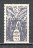 Franta.1951 Ziua marcii postale SF.161, Nestampilat
