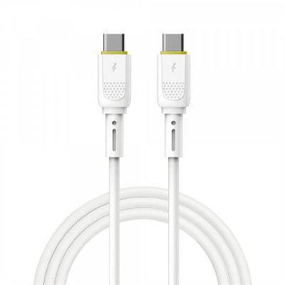 Cablu Date si Incarcare USB-C - USB-C WiWu Wi-C034, 60W, 1.2m, Alb foto