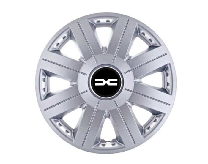 Set 4 Capace Roti Autohelix MSA&reg; potrivite jantelor de 16 inch, pentru Dacia Nou model Cosmos Gray