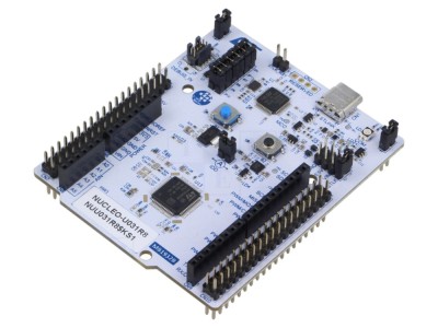Kit dezvoltare STMicroelectronics STM32U031R8T6 cu placă de bază și programator/debugger integrat foto