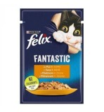 Hrana umeda pentru pisici Felix Fantastic cu pui 85 gr