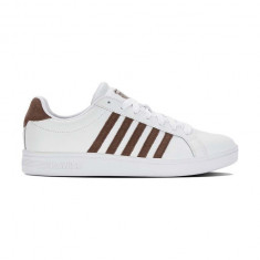 K-Swiss sneakers din piele COURT TIEBREAK culoarea alb, 07011.936.M